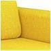 Set di Divani 4 pz con Cuscini Giallo Chiaro in Tessuto - Foto miniatura 7