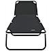 Lettino Prendisole 2 pcs Portatile Nero Tessuto Oxford 600D - Foto miniatura 5