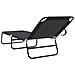 Lettino Prendisole 2 pcs Portatile Nero Tessuto Oxford 600D - Foto miniatura 7