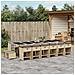 Set Pranzo da Giardino 17 pz con Cuscini Beige Misto Polyrattan - Foto miniatura 2