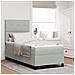 Letto Box Spring con Materasso Grigio Chiaro 90x200 cm Velluto - Foto miniatura 2