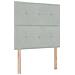 Letto Box Spring con Materasso Grigio Chiaro 90x200 cm Velluto - Foto miniatura 3