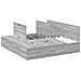 Struttura Letto con Contenitore Grigio Sonoma 200x200 cm - Foto miniatura 1
