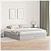 Struttura Letto con Contenitore Grigio Sonoma 200x200 cm - Foto miniatura 2