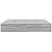 Struttura Letto con Contenitore Grigio Sonoma 200x200 cm - Foto miniatura 7