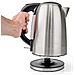 KAWK350EAL bollitore elettrico 1,7 L 2200 W Nero, Argento - Foto miniatura 8