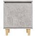 Comodini Gambe In Legno Massello 2pz Grigio Cemento 40x30x50 Cm - Foto miniatura 6