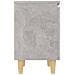 Comodini Gambe In Legno Massello 2pz Grigio Cemento 40x30x50 Cm - Foto miniatura 7