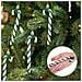 Set Di 6 Ornamenti Natalizi A Forma Di Bastoncino Di Zucchero - Decorazioni Festive Green - Foto miniatura 3