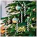 Set Di 6 Ornamenti Natalizi A Forma Di Bastoncino Di Zucchero - Decorazioni Festive Green - Foto miniatura 5