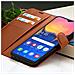 Custodia A Portafoglio Per Galaxy A20e Con Funzione Di Supporto E Linguetta Magnetica, Marrone - Foto miniatura 5