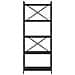 Libreria Rovere nero 60 x 30 x 153 cm Legno multistrato - Foto miniatura 4