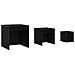 Tavolini da salotto 3 pcs Rovere nero 45 x 45 x 45 cm - Foto miniatura 1