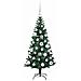 Albero di Natale artificiale con luci integrate Verde 120 cm - Foto miniatura 4