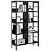 Libreria Rovere Nero 82 x 32 x 144,5 cm Legno multistrato - Foto miniatura 3