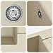 Lavello Beige 620 x 500 mm 80% Quarzo e 20% Resina - Foto miniatura 7