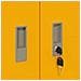 Armadio Giallo senape 80 x 40 x 200 cm Acciaio - Foto miniatura 9