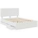 Struttura del letto Bianco 150 x 200 cm Legno Ingegnerizzato - Foto miniatura 5