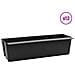 Fioriere per Euro pallet 12 pcs Nero 36 x 13,5 x 9,5 cm - Foto miniatura 3