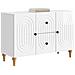 Mobile TV Bianco Lucido 89 x 34,5 x 60 cm Legno ingegnerizzato - Foto miniatura 2