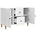 Mobile TV Bianco Lucido 89 x 34,5 x 60 cm Legno ingegnerizzato - Foto miniatura 3