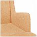 Sedia a dondolo Beige 62 x 80 x 85 cm Tessuto in Lana di Pecora - Foto miniatura 5