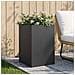 Vaso da giardino Nero 50 x 50 x 75 cm Acciaio laminato a freddo - Foto miniatura 2