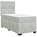 Letto box spring con materasso Grigio Chiaro 80 x 200 cm - Foto miniatura 1
