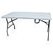 Tavolo pieghevole e portatile in valigetta in acciaio piano in HDPE - Foto miniatura 1