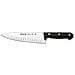 Serie Universal - Coltello Da Cucina - Lama Acciaio Inossidabile Nitrum 200 Mm Con Alveoli - Manico Polioxymetilene (pom) Colore Nero - Foto miniatura 1