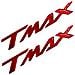 Adesivi Resin 3d Versione 07 Scritta Tmax Resinata 16x2.6 Cm - Rosso Ergal - Foto miniatura 1