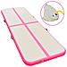 Tappetino Ginnastica Gonfiabile Con Pompa 300x100x10cm Pvc Rosa - Foto miniatura 1
