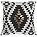 Set Di 2 Cuscini Decorativi In Cotone Bianco / nero A Rombi 45 X 45 Cm Coleus - Foto miniatura 3