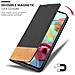 Custodia Compatibile Con Samsung Galaxy A71 4g In Nero Marrone - Coperchio Protettiva Con Chiusura Magnetica, Funzione Stand E Tasca Per Le Carte - Foto miniatura 7