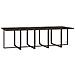 Set Da Pranzo Per Giardino 11 Pz Con Cuscini Polyrattan Marrone - Foto miniatura 6
