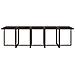 Set Da Pranzo Per Giardino 11 Pz Con Cuscini Polyrattan Marrone - Foto miniatura 7
