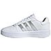 Gv8996 Court Platform Sneakers Pelle Bianco Bianco 39 1/3 - Foto miniatura 1