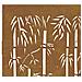 Cancello da Giardino 85x175 cm in Acciaio Corten Design Bambù - Foto miniatura 2