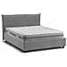 Letto Matrimoniale Ilenia, Letto Contenitore Con Rivestimento In Tessuto, 100% Made In Italy, Apertura Frontale, Con Materasso Cm 160x200 Incluso, Grigio - Foto miniatura 4