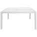 Tavolo Da Esterno Portici, Tavolo Rettangolare Da Pranzo, Tavolo Da Giardino Multiuso Effetto Rattan, 100% Made In Italy, 150x90h72 Cm, Bianco - Foto miniatura 3