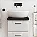 Piano Bagno Marrone Scuro 40x30x (2-6) cm Legno Massello Trattato - Foto miniatura 6