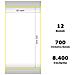 White 57x102mm, 700 Et /rotolo Z-2000d, 2.2x4x1core, 12 Rolls - Foto miniatura 1