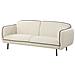 Divano 3 Posti Tonsberg Tessuto Beige Chiaro Con Ottomana - Foto miniatura 5