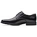 Uomo Tilden Plain Nero In Pelle Mezza Scarpa Elegante 41 - Foto miniatura 2
