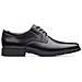 Uomo Tilden Plain Nero In Pelle Mezza Scarpa Elegante 41 - Foto miniatura 1