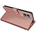 Custodia A Libro Per Motorola Edge 50 Fusion Con Cinghia A Mano, Rosa Champagne - Foto miniatura 5