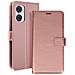 Custodia A Libro Per Motorola Edge 50 Fusion Con Cinghia A Mano, Rosa Champagne - Foto miniatura 1