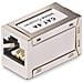 Accoppiatore RJ45 schermato, accoppiatore Cat6a in linea, pinout da femmina a femmina (F /F) T568B, estensione cavo Ethernet schermato - Foto miniatura 3