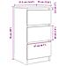 Credenza Rovere Artigianale 37,5x35x76 cm in Legno Multistrato - Foto miniatura 3