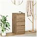 Credenza Rovere Artigianale 37,5x35x76 cm in Legno Multistrato - Foto miniatura 1